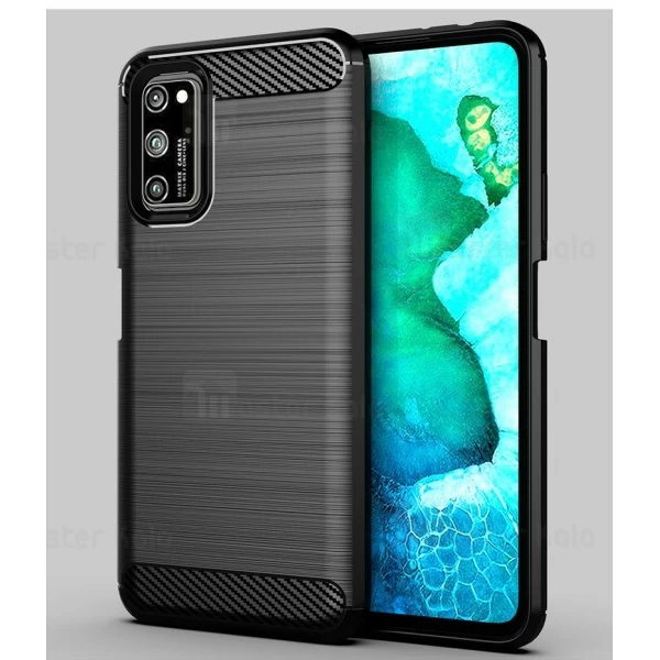 قاب محافظ ژله ای Huawei Honor V30 / V30 Pro Fiber Carbon Rugged Armor Case