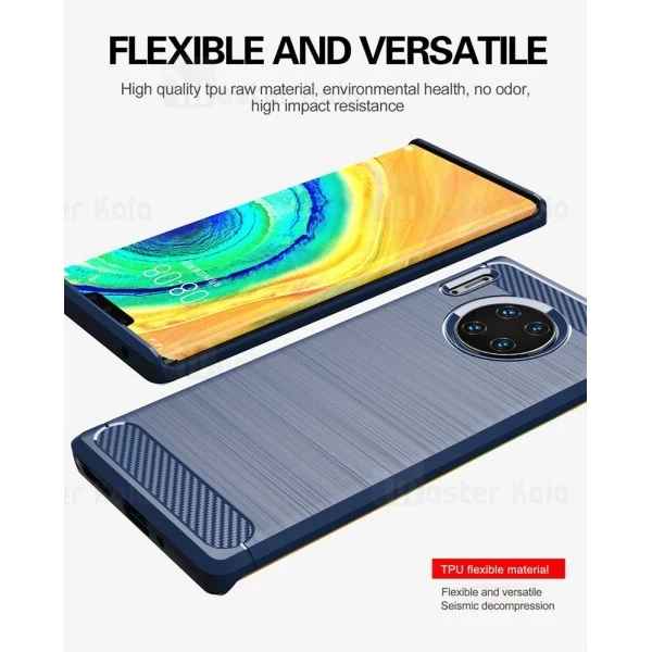 قاب محافظ ژله ای Huawei Mate 30 Pro Fiber Carbon Rugged Armor Case