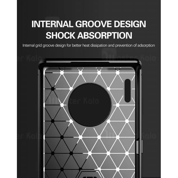 قاب محافظ ژله ای Huawei Mate 30 Pro Fiber Carbon Rugged Armor Case