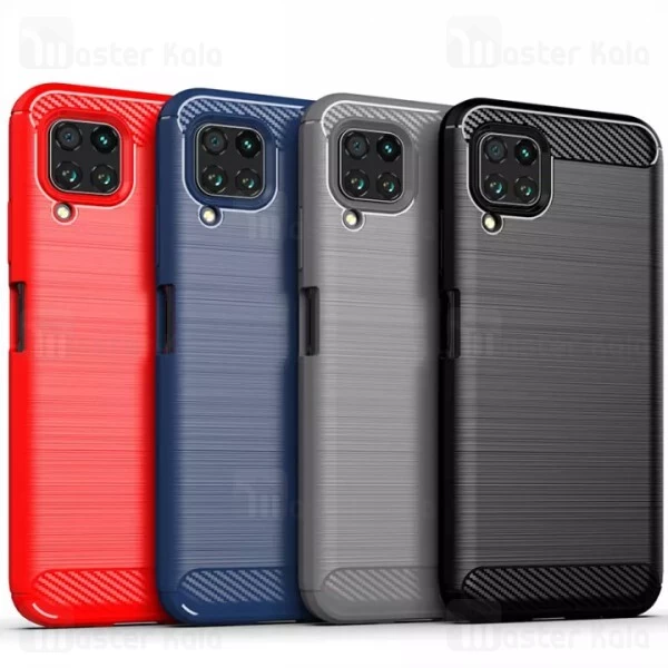 قاب محافظ ژله ای Huawei P40 Lite / Nova 6 SE / Nova 7i Fiber Carbon Rugged Armor Case