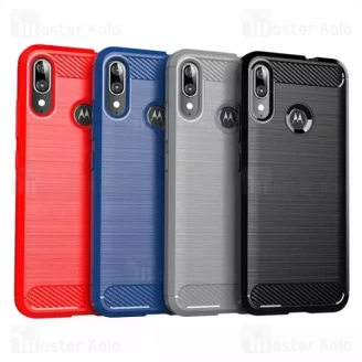 قاب محافظ ژله ای موتورولا Motorola Moto E6 Plus / E6s Rugged Armor Fiber Carbon