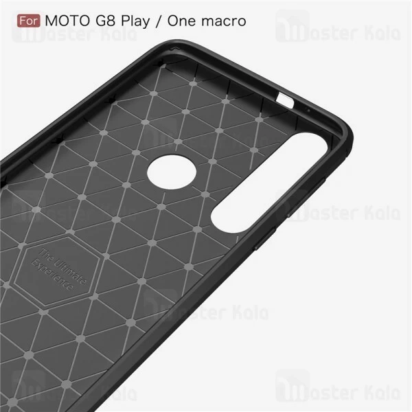 قاب محافظ ژله ای Motorola One Macro / G8 Play Fiber Carbon Rugged Armor Case