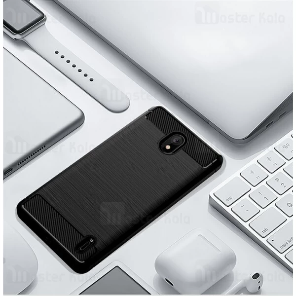 قاب محافظ ژله ای Nokia 1 Plus Fiber Carbon Rugged Armor Case