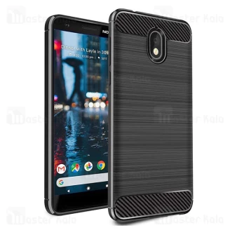 قاب محافظ ژله ای نوکیا Nokia 3.1 2018 Rugged Armor Fiber Carbon