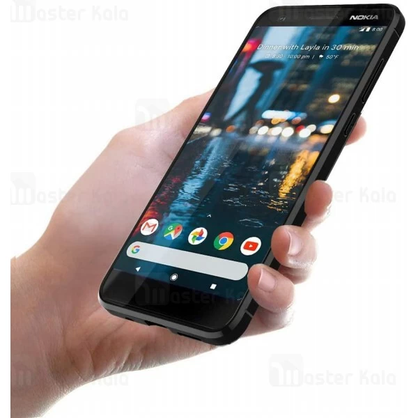 قاب محافظ ژله ای Nokia 3.1 2018 Fiber Carbon Rugged Armor Case