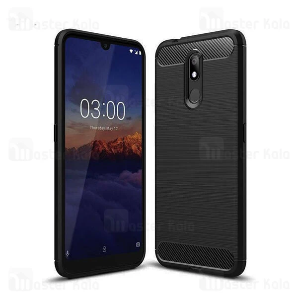 قاب محافظ ژله ای Nokia 3.2 Fiber Carbon Rugged Armor Case