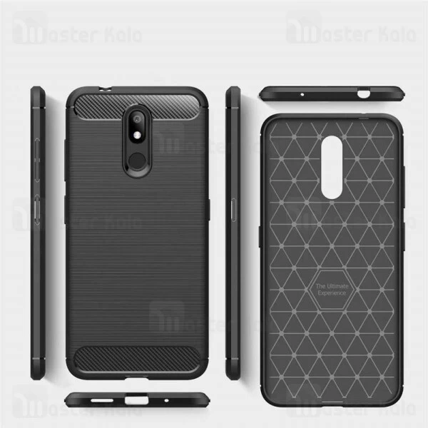 قاب محافظ ژله ای Nokia 3.2 Fiber Carbon Rugged Armor Case