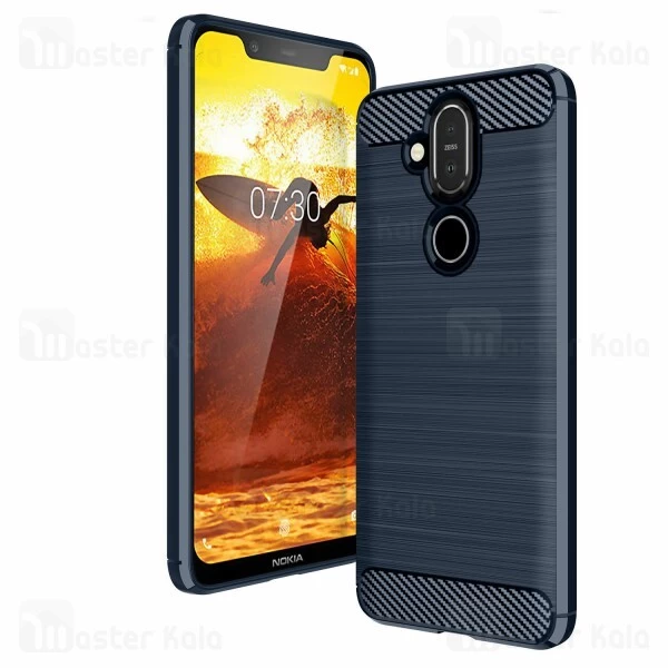 قاب محافظ ژله ای Nokia 8.1 / X7 Fiber Carbon Rugged Armor Case