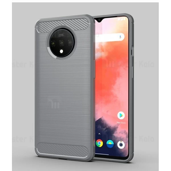 قاب محافظ ژله ای OnePlus 7T Fiber Carbon Rugged Armor Case