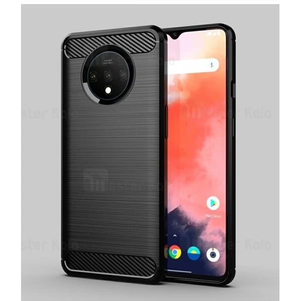 قاب محافظ ژله ای OnePlus 7T Fiber Carbon Rugged Armor Case