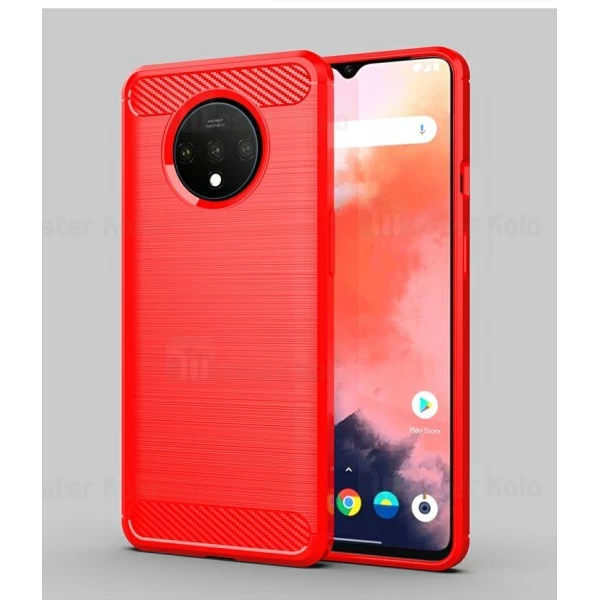 قاب محافظ ژله ای OnePlus 7T Fiber Carbon Rugged Armor Case