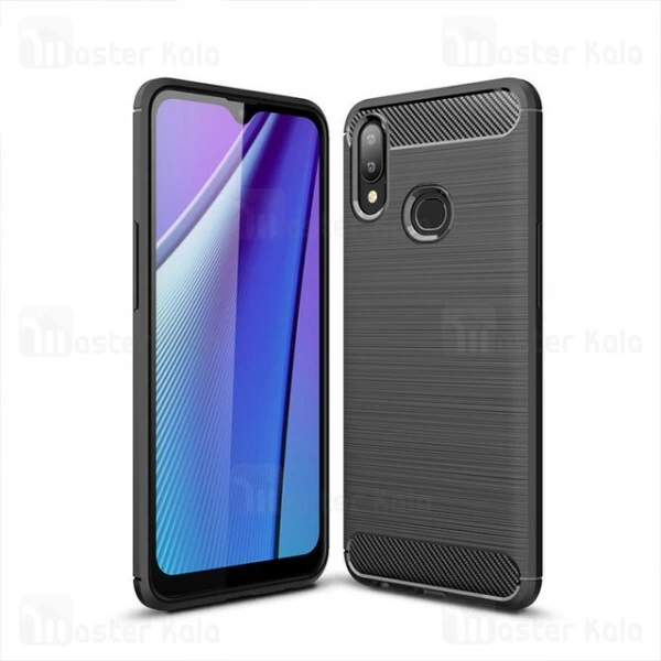 قاب محافظ ژله ای Samsung Galaxy A10s / A107 Fiber Carbon Rugged Armor Case