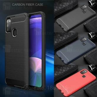 قاب محافظ ژله ای سامسونگ Samsung Galaxy M30s / M307 Rugged Armor Fiber Carbon