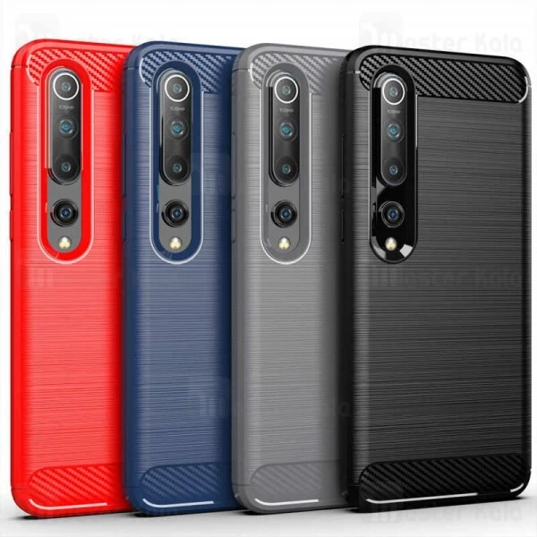 قاب محافظ ژله ای Xiaomi Mi 10 / Mi 10 Pro Fiber Carbon Rugged Armor Case