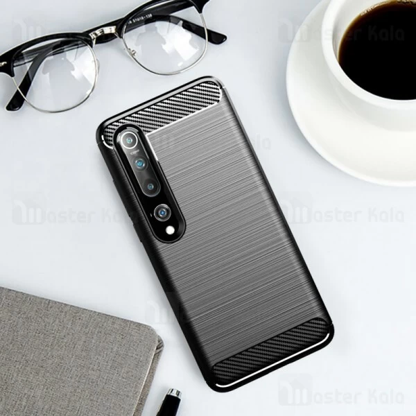 قاب محافظ ژله ای Xiaomi Mi 10 / Mi 10 Pro Fiber Carbon Rugged Armor Case