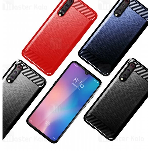 قاب محافظ ژله ای Xiaomi Mi 9 SE Fiber Carbon Rugged Armor Case