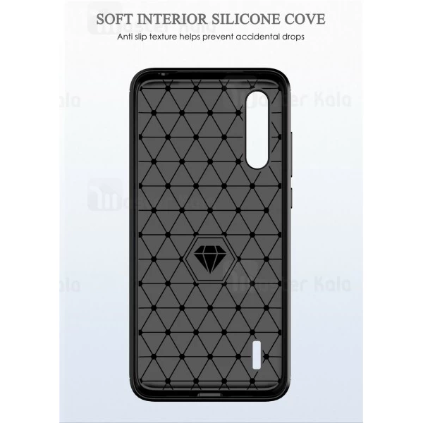قاب محافظ ژله ای Xiaomi Mi A3 / Mi CC9e Fiber Carbon Rugged Armor Case
