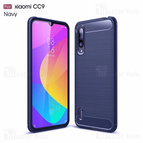 قاب محافظ ژله ای Xiaomi Mi 9 Lite / Mi CC9 Fiber Carbon Rugged Armor Case