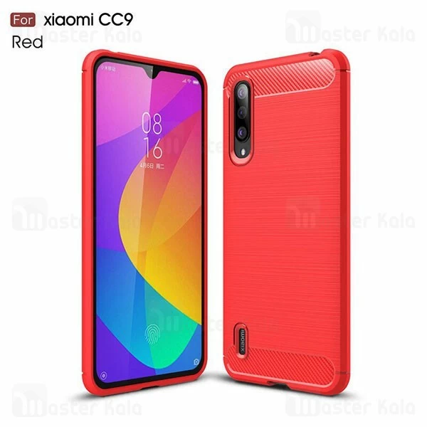 قاب محافظ ژله ای Xiaomi Mi 9 Lite / Mi CC9 Fiber Carbon Rugged Armor Case