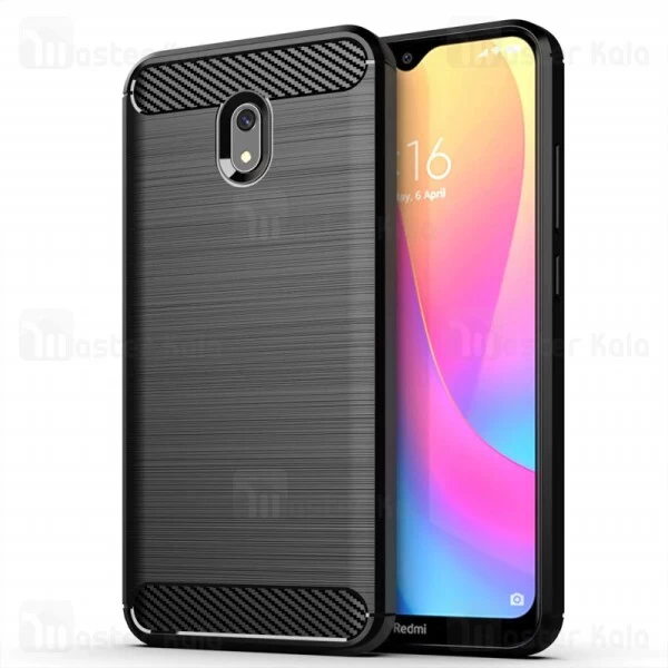 قاب محافظ ژله ای Xiaomi Redmi 8A Fiber Carbon Rugged Armor Case