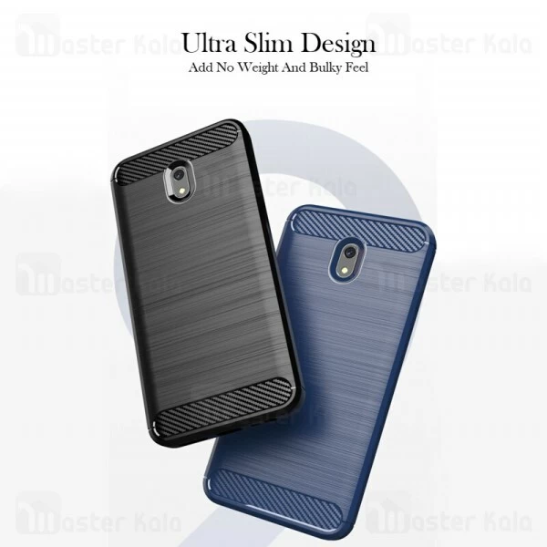 قاب محافظ ژله ای Xiaomi Redmi 8A Fiber Carbon Rugged Armor Case
