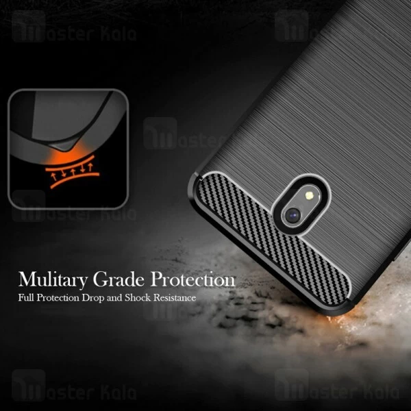 قاب محافظ ژله ای Xiaomi Redmi 8A Fiber Carbon Rugged Armor Case