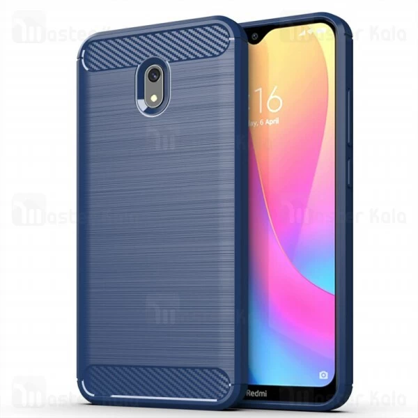 قاب محافظ ژله ای Xiaomi Redmi 8A Fiber Carbon Rugged Armor Case