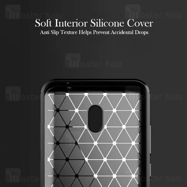 قاب محافظ ژله ای Xiaomi Redmi 8A Fiber Carbon Rugged Armor Case