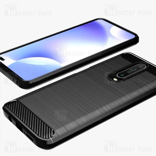 قاب محافظ ژله ای Xiaomi Redmi K30 / Poco X2 Fiber Carbon Rugged Armor Case
