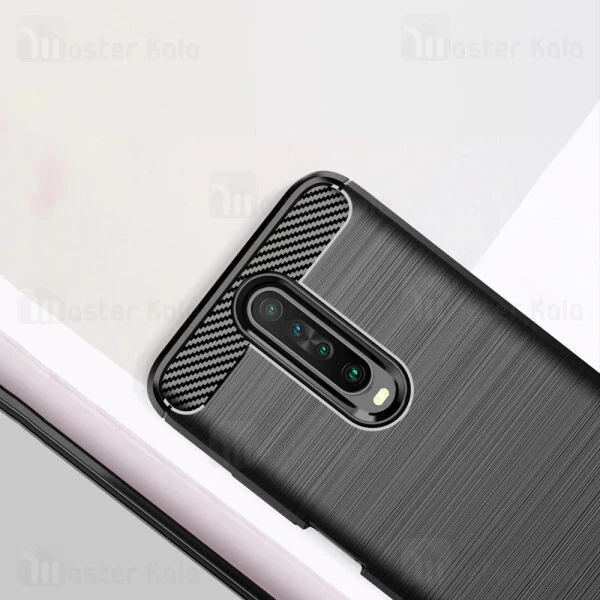 قاب محافظ ژله ای Xiaomi Redmi K30 / Poco X2 Fiber Carbon Rugged Armor Case