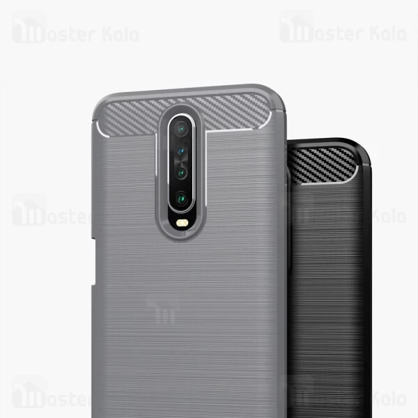 قاب محافظ ژله ای Xiaomi Redmi K30 / Poco X2 Fiber Carbon Rugged Armor Case