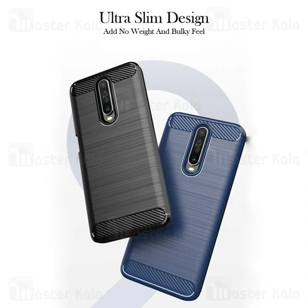 قاب محافظ ژله ای Xiaomi Redmi K30 / Poco X2 Fiber Carbon Rugged Armor Case