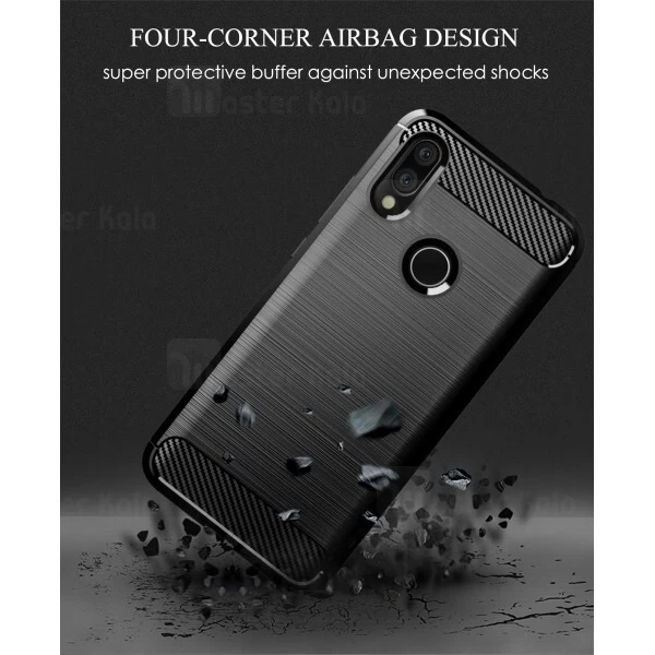 قاب محافظ ژله ای Xiaomi Redmi Note 7 / Note 7 Pro / Note 7s Fiber Carbon Rugged Armor Case