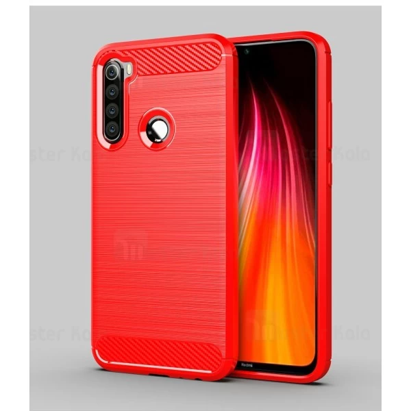 قاب محافظ ژله ای شیائومی Xiaomi Redmi Note 8T Rugged Armor Fiber Carbon