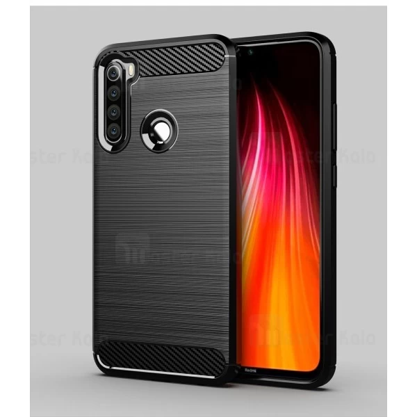 قاب محافظ ژله ای شیائومی Xiaomi Redmi Note 8T Rugged Armor Fiber Carbon