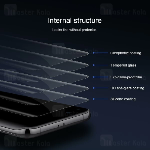 محافظ صفحه شیشه ای دورچسب تمام صفحه نیلکین Huawei P40 Pro / P40 Pro Plus 3D CP+ Max