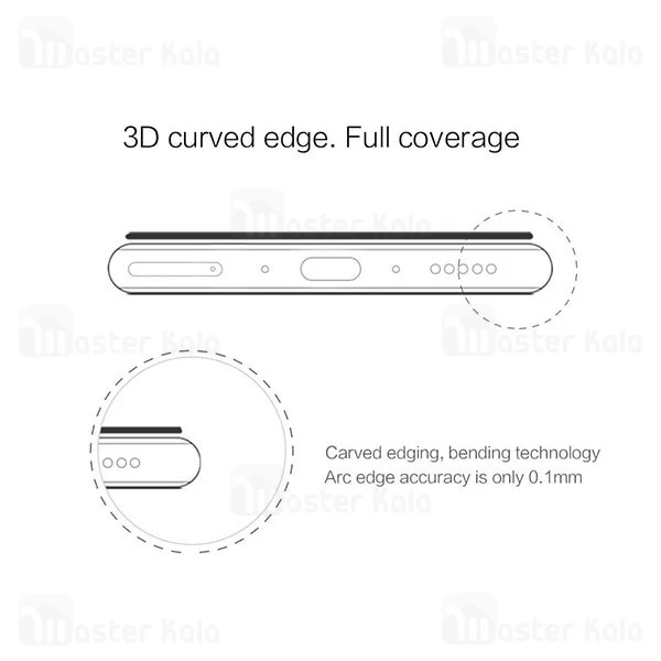 گلس OnePlus 8 Nillkin 3D CP+ Max Glass Screen