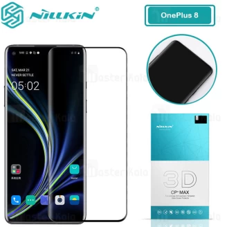 محافظ صفحه شیشه ای دورچسب تمام صفحه نیلکین OnePlus 8 3D CP+ Max