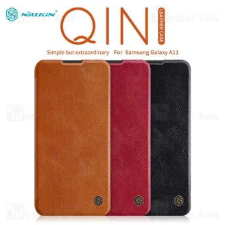 کیف چرمی نیلکین سامسونگ Samsung Galaxy A11 Nillkin Qin Leather Case