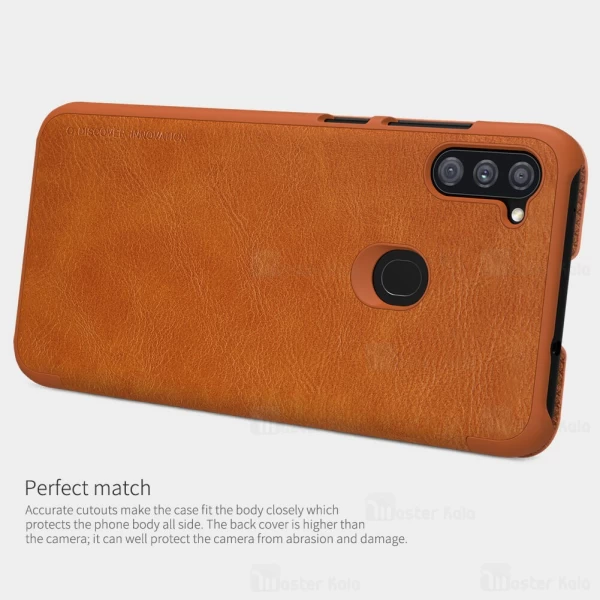کیف چرمی نیلکین سامسونگ Samsung Galaxy A11 Nillkin Qin Leather Case