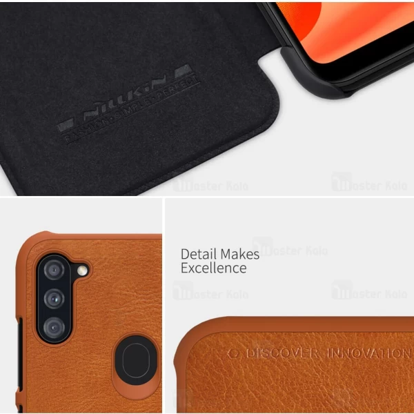 کیف چرمی نیلکین سامسونگ Samsung Galaxy A11 Nillkin Qin Leather Case