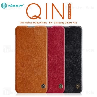 کیف چرمی نیلکین سامسونگ Samsung Galaxy A41 Nillkin Qin Leather Case