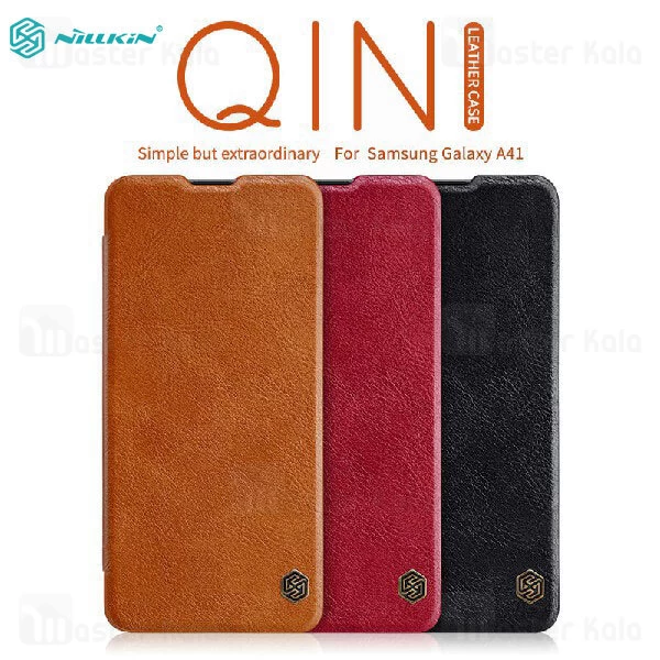 کیف چرمی نیلکین سامسونگ Samsung Galaxy A41 Nillkin Qin Leather Case