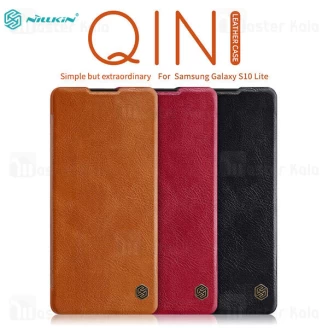 کیف چرمی نیلکین سامسونگ Samsung Galaxy S10 Lite Nillkin Qin Leather Case