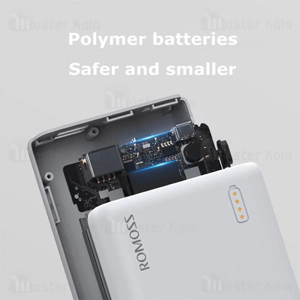 پاوربانک 10000 میلی آمپر روموس Romoss Powerbank PSL10 توان 2.1 آمپر