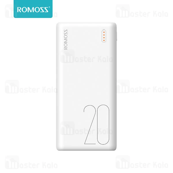 پاوربانک 20000 میلی آمپر روموس Romoss Powerbank PSL20 توان 2.1 آمپر