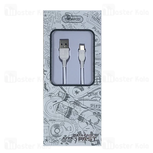کابل Type C سوپرشارژ ترانیو Tranyoo S6-C توان 5 آمپر