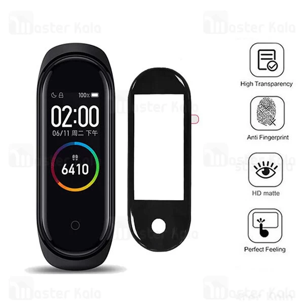 محافظ نانو تمام صفحه دستبند سلامتی شیائومی Xiaomi Mi Band 4 TPU Full Protector