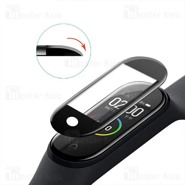 محافظ نانو تمام صفحه دستبند سلامتی شیائومی Xiaomi Mi Band 4 TPU Full Protector