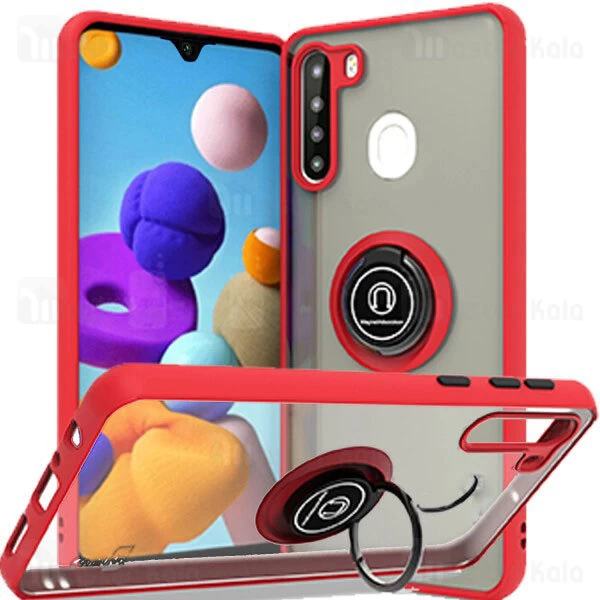 قاب مات هیبریدی انگشتی Xiaomi Redmi Note 8T Matte Hybrid Ring Case